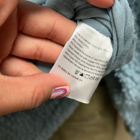 Lululemon Wool Whenever Chambray Blue Pullover Crew Size 8 - Picture 10 of 13